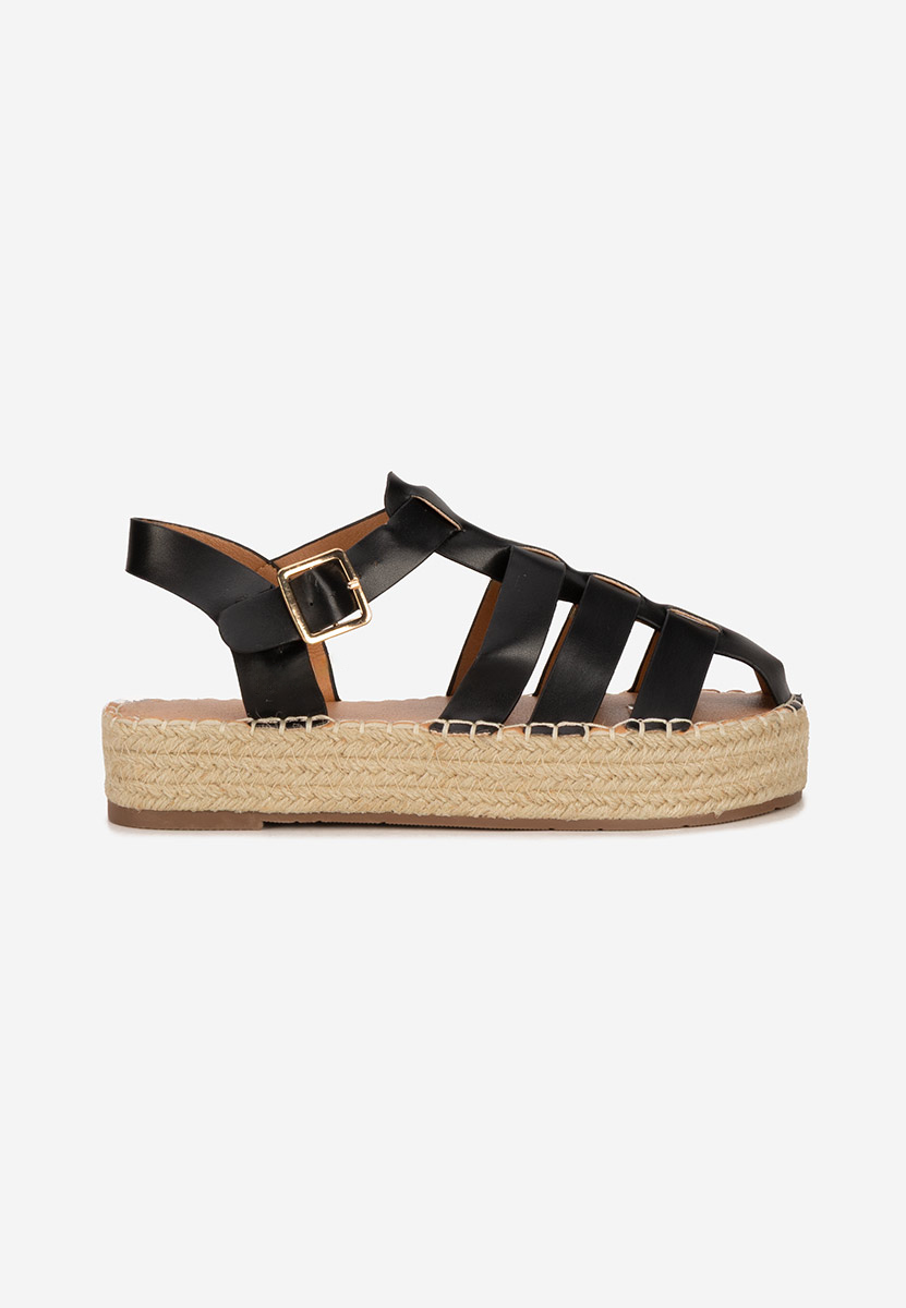 Sandale s platformom Reliama crno