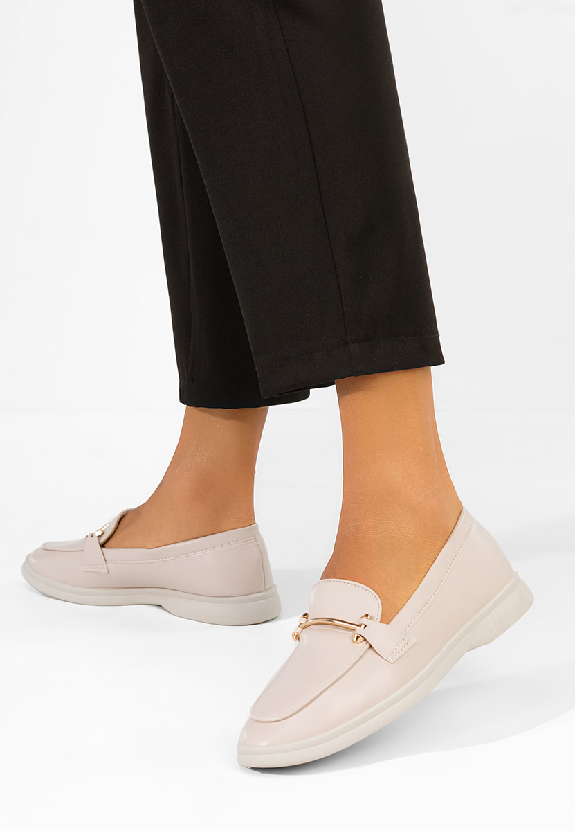 Ženske loaferice Sevalia nude