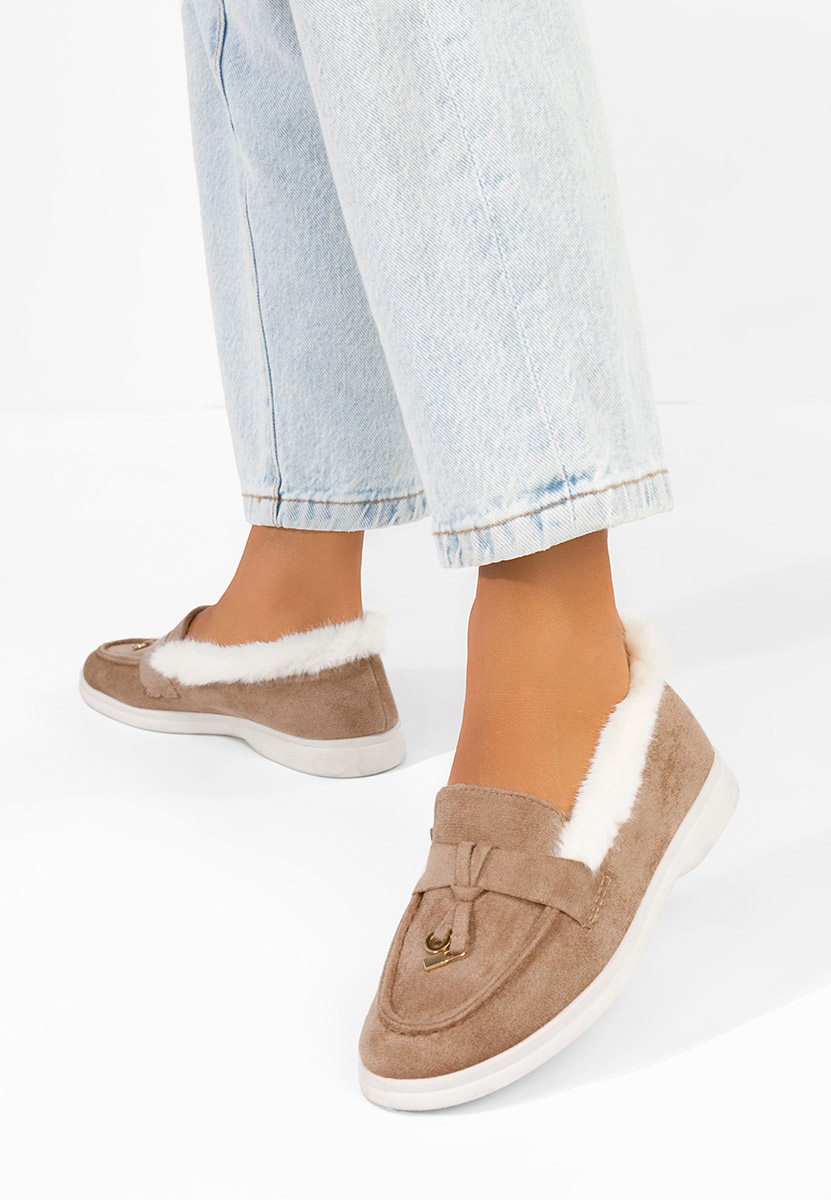 Ženske loaferice Semilla kaki