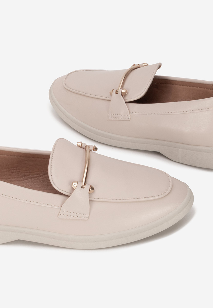 Ženske loaferice Sevalia nude