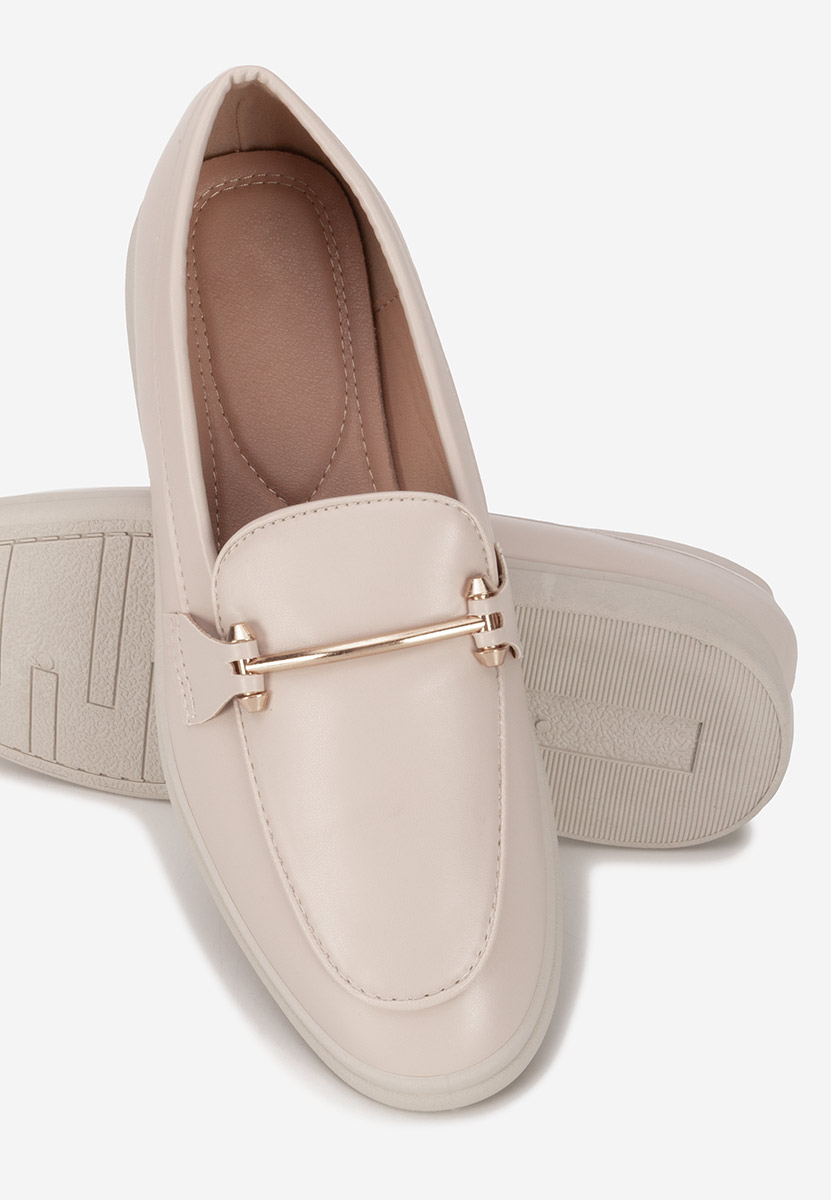 Ženske loaferice Sevalia nude