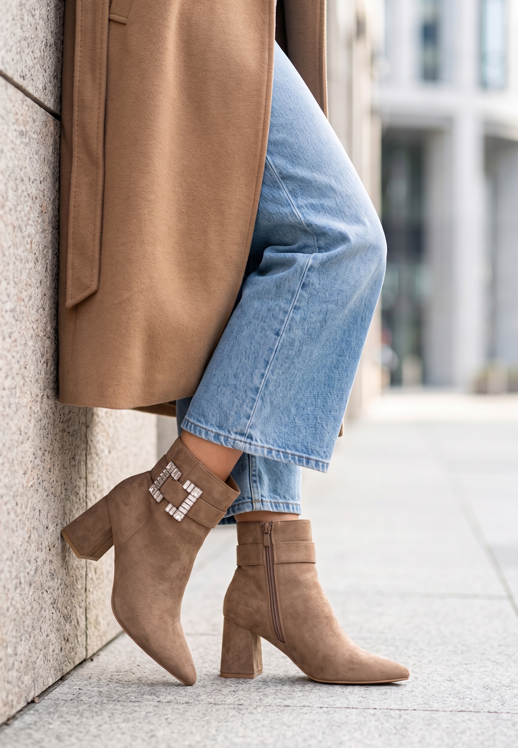 Elegantne gležnjače Lievine kaki