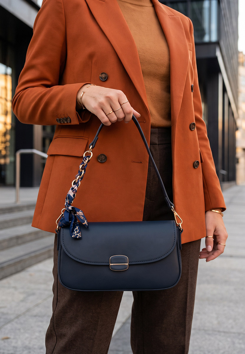 Clutch Adelinea tamnoplava