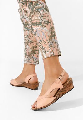 Sandale od prirodne kože Rhonia Ružičasto