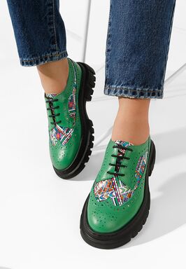 Ženske cipele oksfordice Henise V5 Zeleno