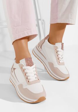 Sneakers s platformom Bienna ružičasto