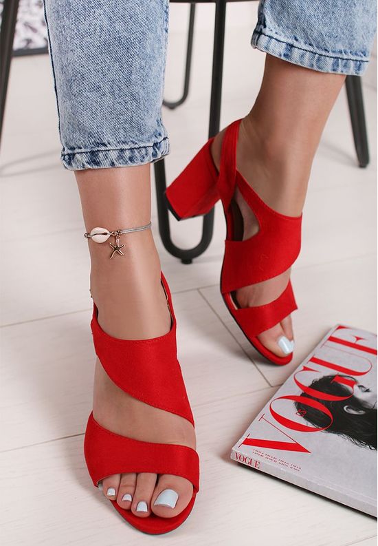Sandale elegantne Floresta crveno, Veličine: 41 - zapatos