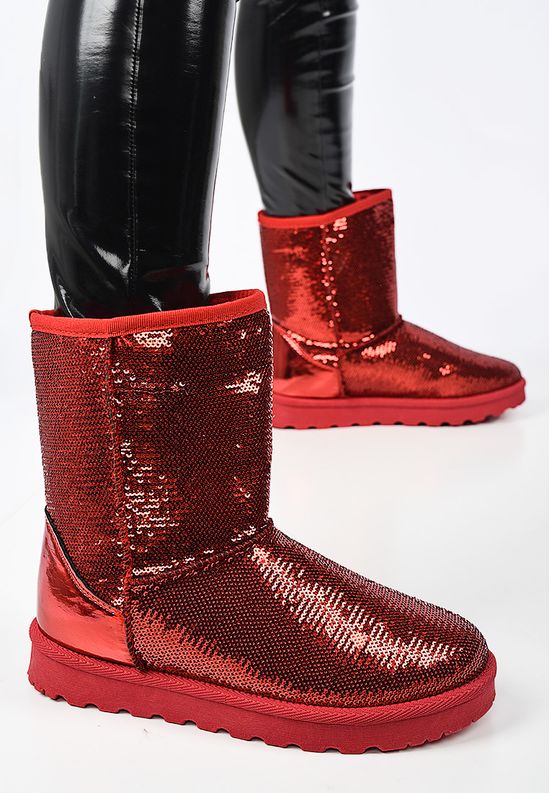 Ženske čizme Fantasy Crveno, Veličine: 38 - zapatos