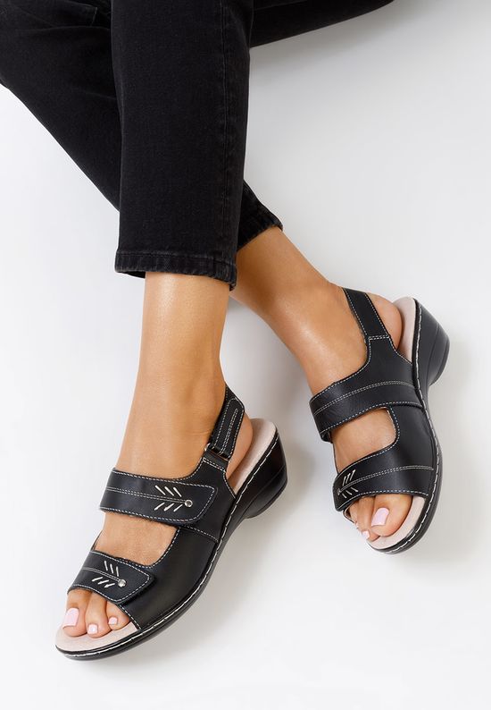 Sandale s petu Devika Crno, Veličine: 39 - zapatos