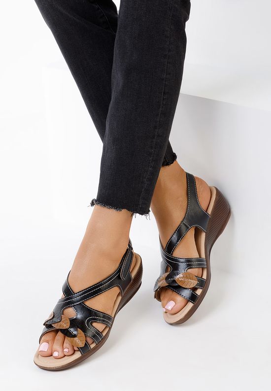 Sandale s petu Meliana crno, Veličine: 38 - zapatos
