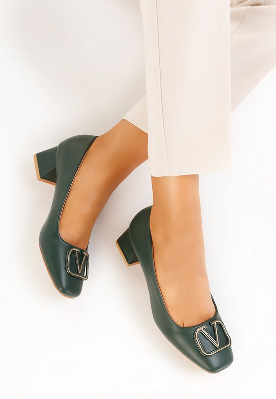 Cipele s visoku petu Viana Zeleno, Veličine: 38 - zapatos