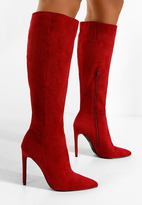 Čizme s visoku petu Crveno Arles, Veličine: 36 - zapatos