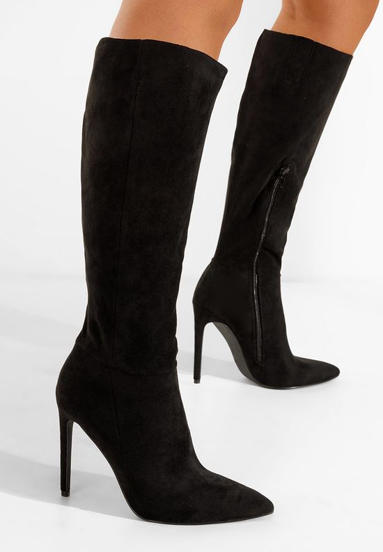 Čizme s visoku petu Arles crno, Veličine: 40 - zapatos