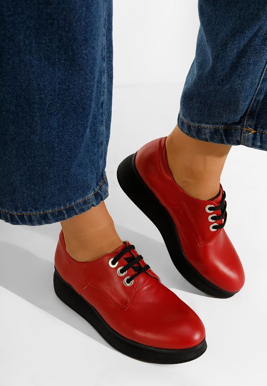 Ženske cipele derby Crveno Higueras V2, Veličine: 39 - zapatos