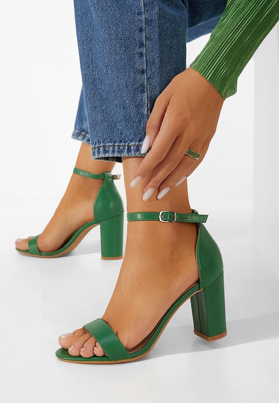 Sandale s petu Zeleno Lorelia, Veličine: 37 - zapatos