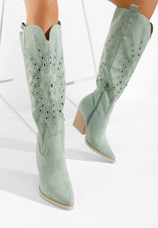 Špicaste Ledora Zeleno, Veličine: 41 - zapatos