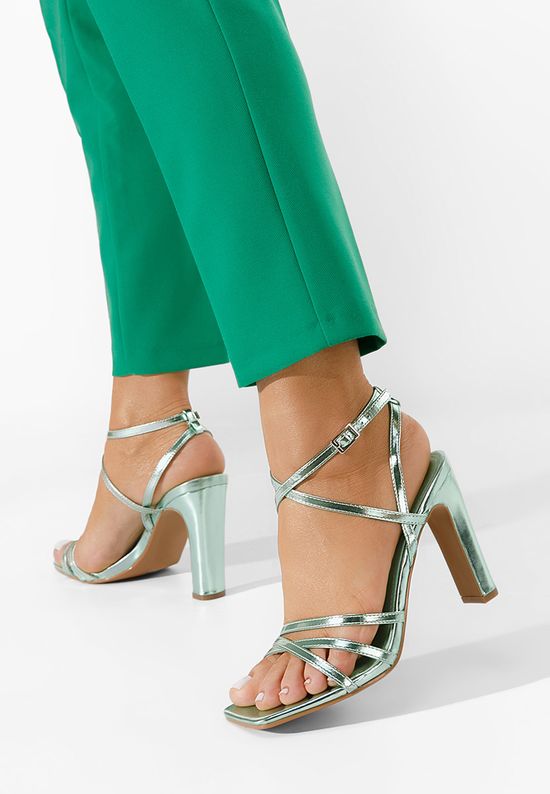Sandale elegantne Ayleen zeleno, Veličine: 36 - zapatos