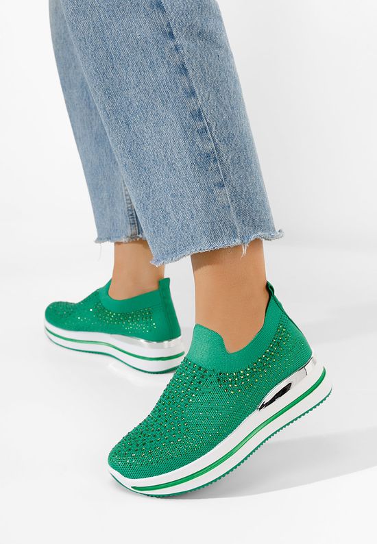 Ženske sneakers Baselie zeleno, Veličine: 39 - zapatos