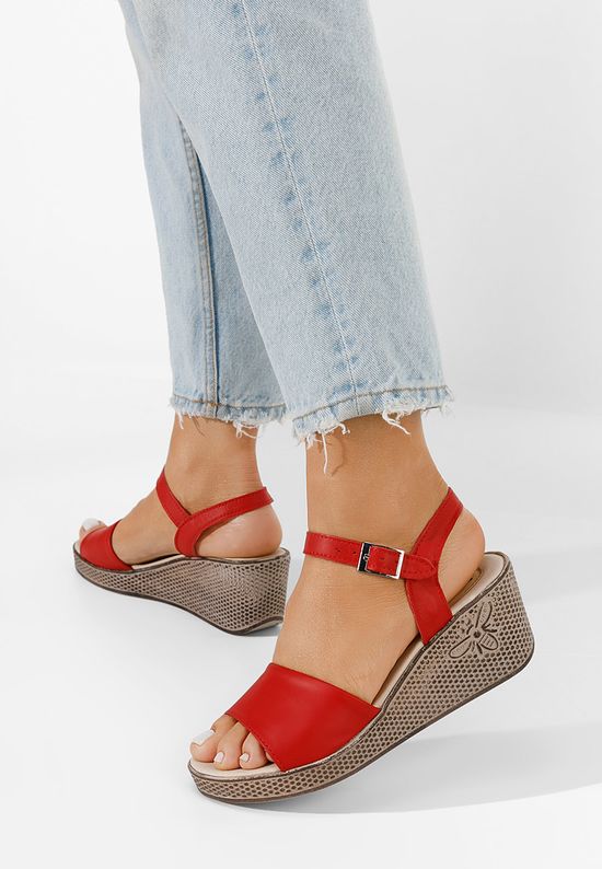 Sandale s platformom Sivia crveno, Veličine: 39 - zapatos