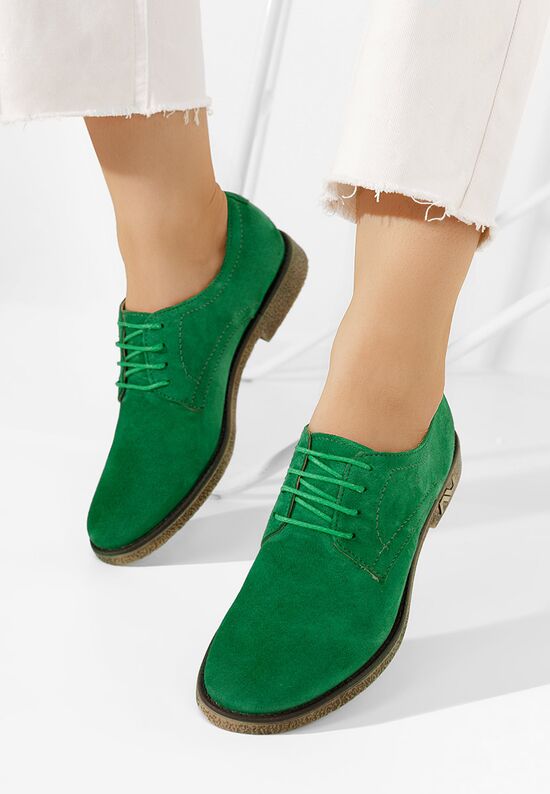 Kožne cipele derby Doresa zeleno, Veličine: 35 - zapatos