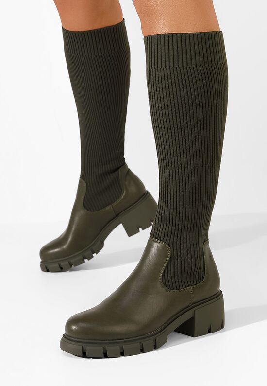 Ženske čizme Navasia zeleno, Veličine: 38 - zapatos