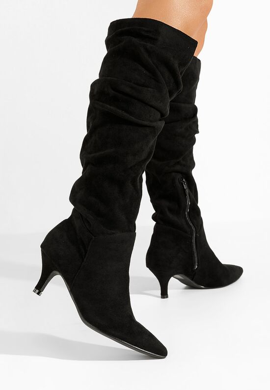 Čizme s visoku petu Luxelon crno, Veličine: 40 - zapatos