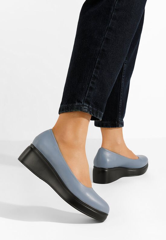 Cipele s platformom Milanca plavo navy, Veličine: 40 - zapatos