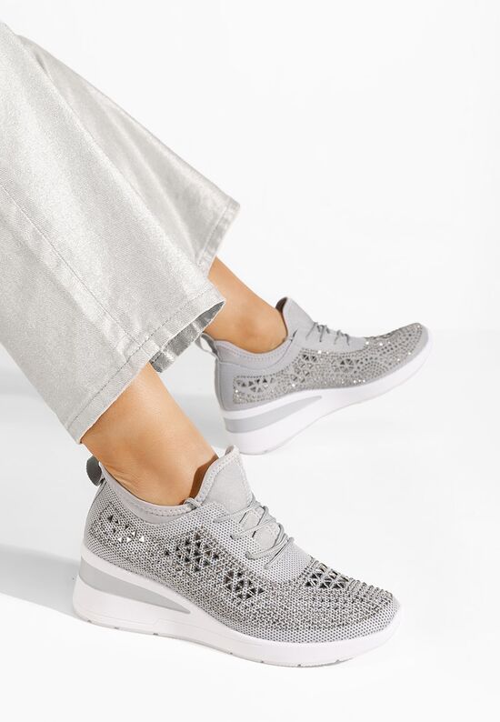 Sneakers s platformom Keeley sivo, Veličine: 40 - zapatos