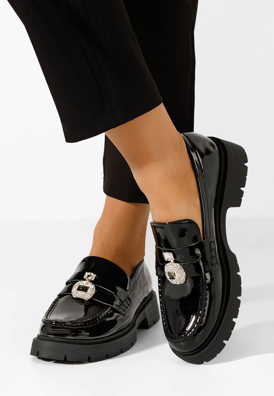 Mokasinke ženske Asuna crno, Veličine: 38 - zapatos